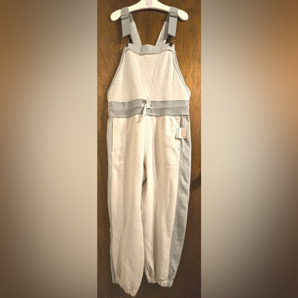 Free People Movement “Making It Overalls” Small NWT Gray